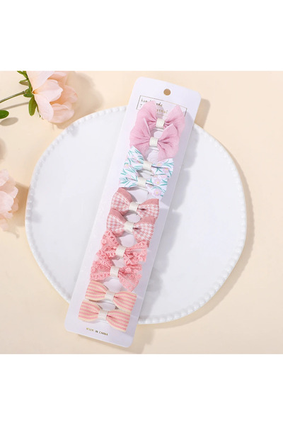 Choice8 FJ5119-10L 10Pcs/set Children Exquisite Hair Clip Lovely Bowknot Prin...