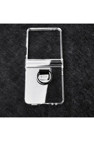 Choice Galaxy Z Flip5 Clear Transparent Phone Case for Z Flip 7 FE 6 5 4 3 Fl...
