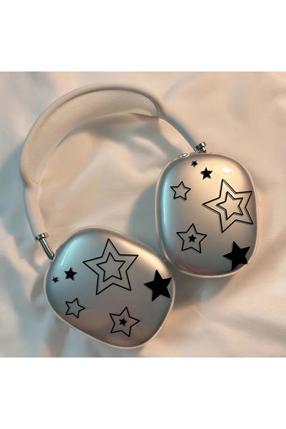 Choice1 جراب حماية أسود بنجمة لسماعات AirPods Max، جراب سماعات AirPods Max شف...