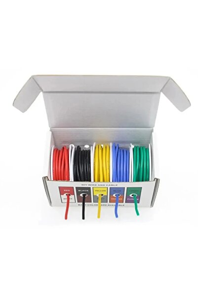 Choice8 5x5M 24AWG black 20-24Gauge Electric Wire Flexible Silicone Wires 22-...