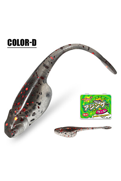 choice2 Color-D Rosewood Crappie Minnow Shad Soft Baits 5cm Ajing Worm Fishin...