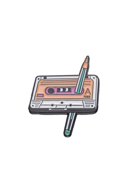 Choice5 Style 12 Retro Fine Line Cassette Collection Enamel Pins Nostalgia Ta...