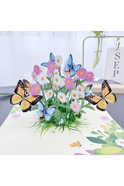 Choice M E 3D Butterfly Pop Up Greeting Cards Postcard For Valentine's Day, M...