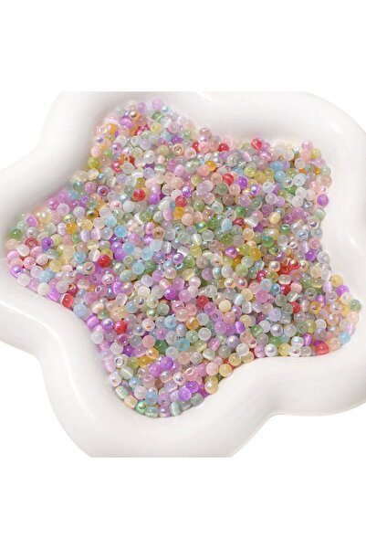 Choice9 10g-4mm Mixed10 150Pcs 4mm High-Quality Cat Eye Seed Glass Multi-Colo...