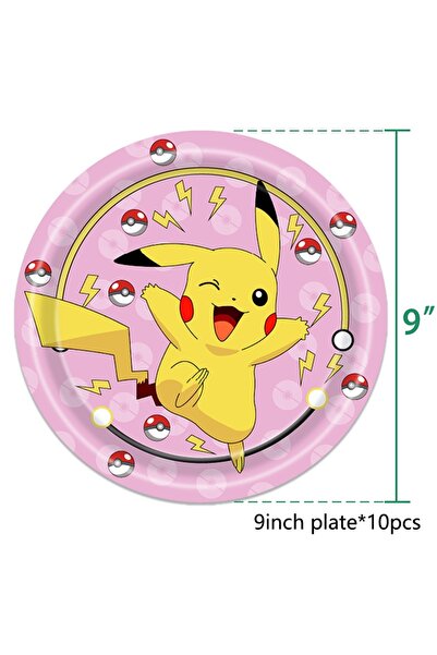 Choice15 9inch plate 10pcs Pokemon Pikachu Balloon Party Decorations Squirtle...