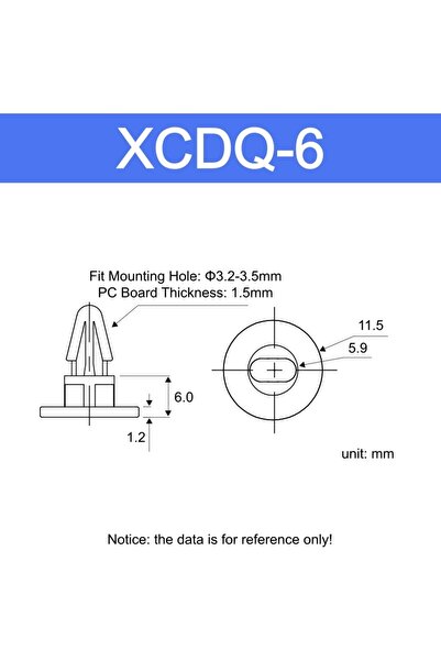 choice2 100pcs XCDQ-6 white color 100pcs Nylon Aircraft-Type Isolation Height...