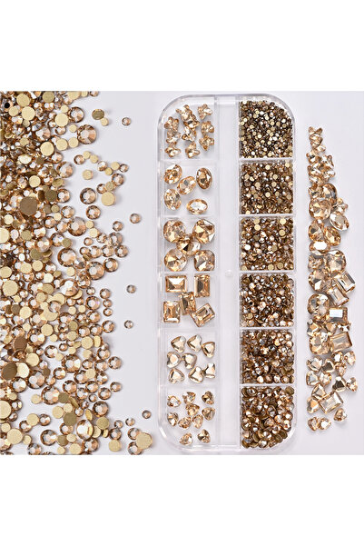 Choice PH253-6 1Box 3D Clear Nail Art Rhinestones 12Shapes Mixed Oval,Butterf...
