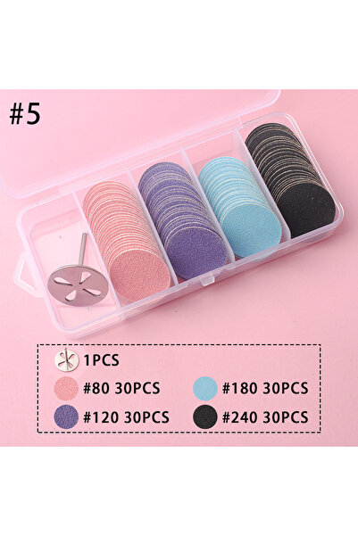 choice2 Set5 120pcs/box 4Grits 25mm Foot Cuticle Calluses Removal Replaceable...