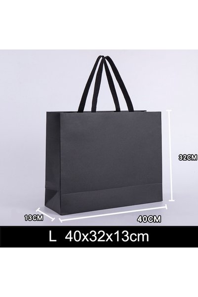 Choice1 1pc L 1pc Senior Black Kraft Paper Bag Wedding Christmas Party Candy ...