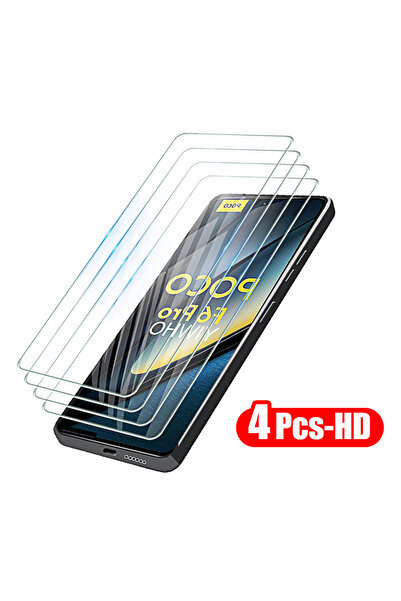 Choice62 poco F6 4pcs HD 1-4pcs Protective Glass for Poco f6 Pro F5 F4 GT F3 ...