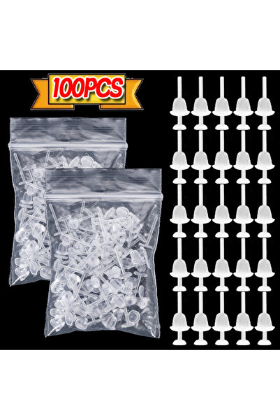 Choice1 Face 100PCS Retainers & Hide-it Jewelry 300PCS Transparent Earrings P...