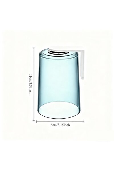 Choice3 Blue Magnetic Back Flip Cup, Transparent and Simple Household Toiletr...