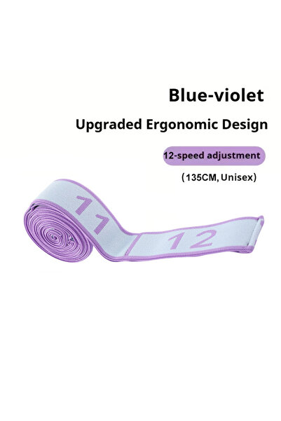 Choice1 12-Loop Blue 8/12 Loop Numbered Resistance Bands with Guide Purple Bl...