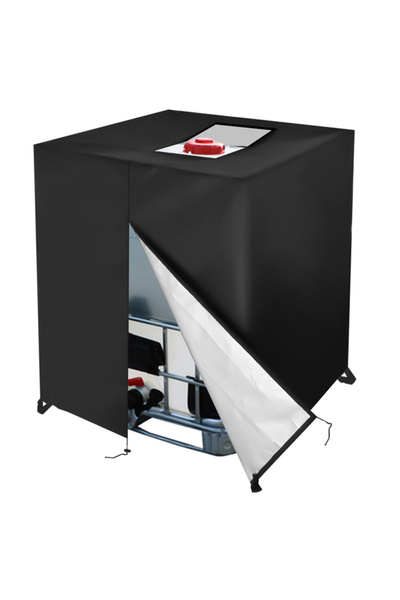 Choice zipper black 1000L IBC Water Tank Cover Tarpaulin Waterproof UV Resist...