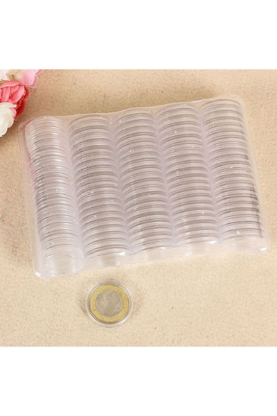Choice A 27mm Coin Capsules Containers, Clear Plastic Coin Protector Case, 10...