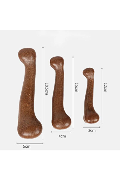 Choice3 L 18.5CM Brown 1PCS Dog Bone Chews Toys Nearly Indestructible Natural...