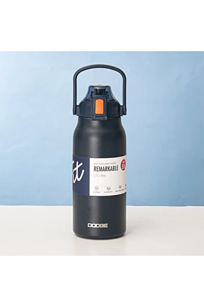 Choice 1700ml Navy blue Tumbler Thermo Bottle Large Capacity With Straw Stain...