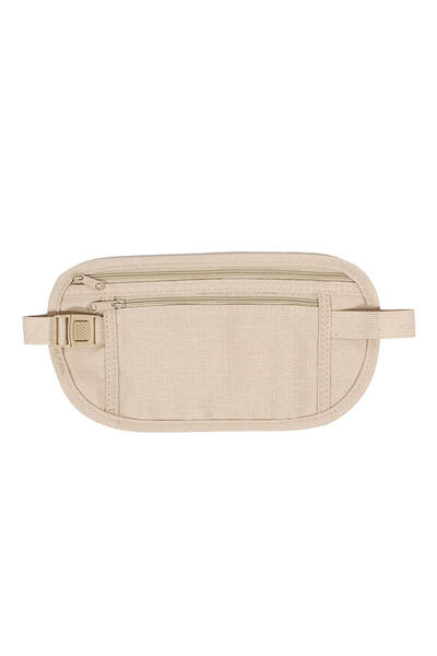 Choice Beige Travel Waist Packs Pouch For Passport Money Hidden Security Wall...