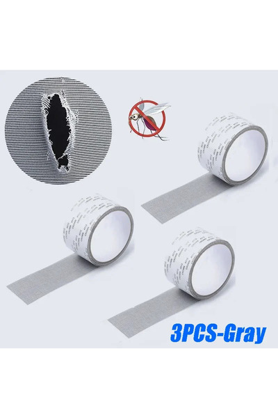 Choice 3PCS-GRAY Window Screen Tape Anti-mosquito Screen Repair Subsidy Door ...