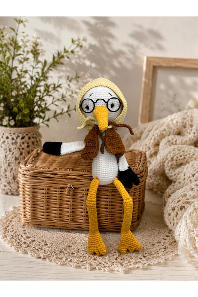 Genel Markalar Amigurumi örgü uyku arkadaşı leylek