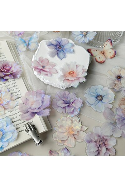 Choice4 C3 60 pcs/Box Gorgeous Flower PET Stickers Hand account DIY Scrapbook...