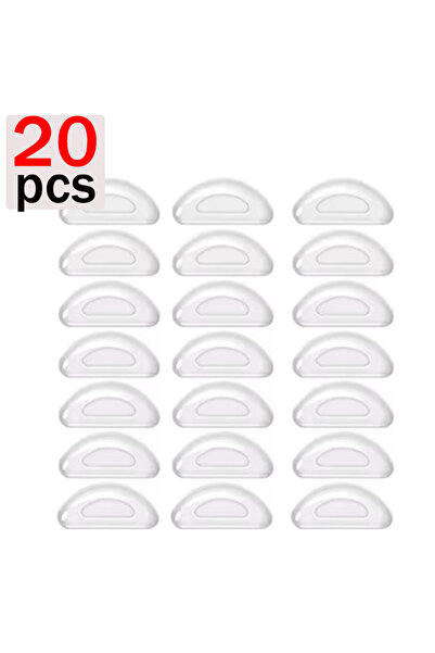 Choice1 20pcs clear 10/20pcs Silicone Non-slip Nose Pads Light Eyeglasses Nos...