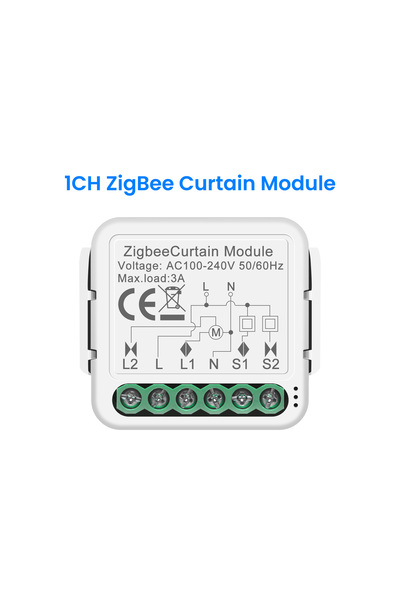 Choice1 ZB 1CH GIRIER Tuya Smart Wi-Fi RF433 ZigBee Curtain Switch Module for...