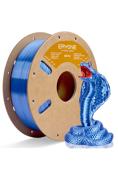 Choice26 Sky blue Eryone 1KG Silk PLA Premium Filament 3D Print,1.75mm Multic...