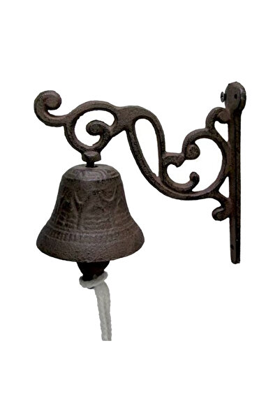 Choice 2 Hanging Garden Bell Cast Iron Door Bell Mounted Metal Bell Decoratio...