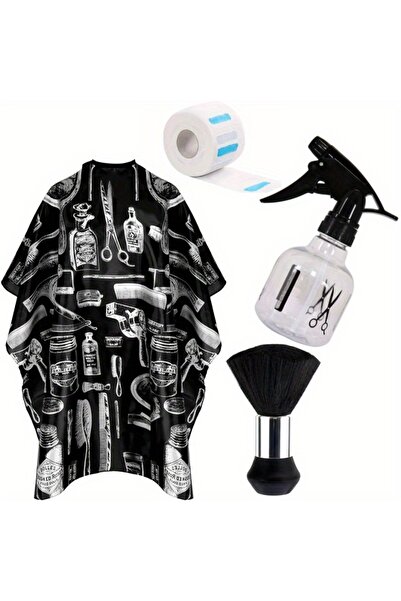 Choice5 black B WANMEI Barber wrap set Waterproof Hair Cutting Cape with Neck...