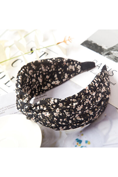 Choice17 5 black Fashion Print Leopard Headband Wide Cross Women Hairband Ela...