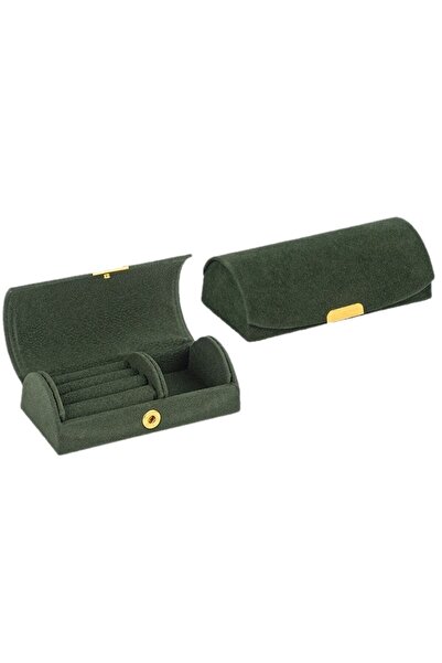 Choice4 A0278-green Arched Portable Jewelry Storage Box Portable Business Tri...