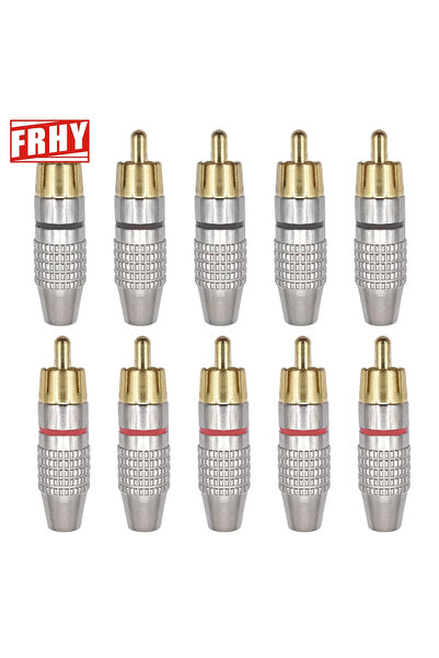 Choice RCA Plug Male 10PCS RCA Female Connectors Secure Locking Design, Anti-...