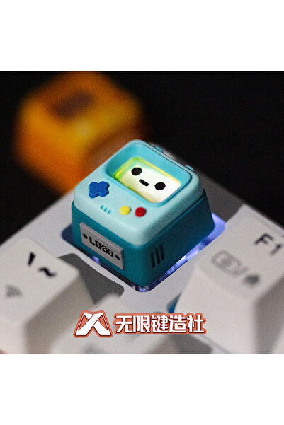 choice2 blue Original Retro Game Console Translucent Keycaps Arcade Mechanica...