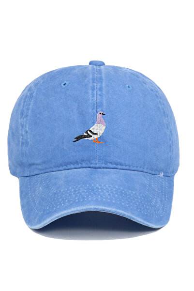 Choice5 SKY BLUE Baseball cap suitable for all seasons, pigeon embroidery pat...