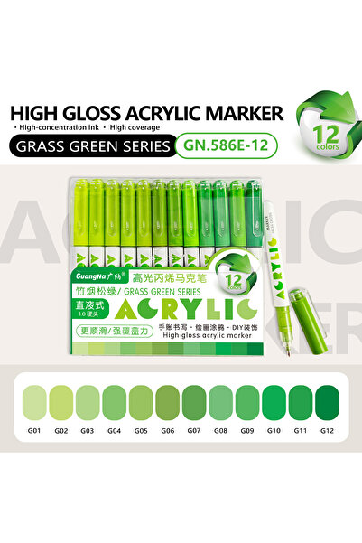choice2 12 colors - E GuangNa 12 Colors/box Direct Liquid Hardhead High-gloss...