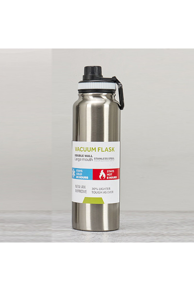 Choice 1000ML Silver 600/800/1000ML Thermos Bottle Stainless Steel Car Therma...
