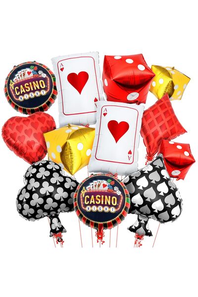 Choice Other A Dice and Cards Casino Balloons Casino Theme Balloons Dice Ball...