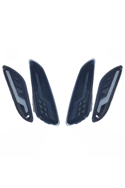Choice5 1 set 4pcs smoke Motorcycle LED Front Rear Turn Signal Indicator Dayt...