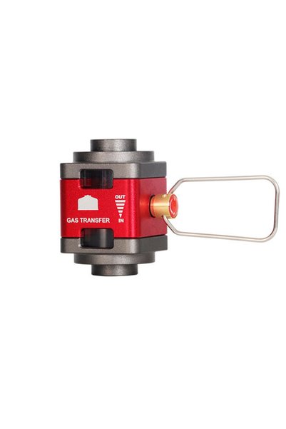 Choice Red 1pc Outdoor Camping Visual Gas Tank Converter Tank Gas Refill Adap...