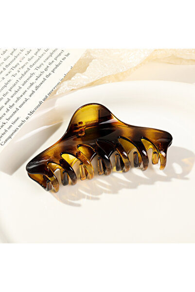 Choice 3 Leopard amber New Retro Korean Acetate Hair Claw Large Crab Hair Cli...