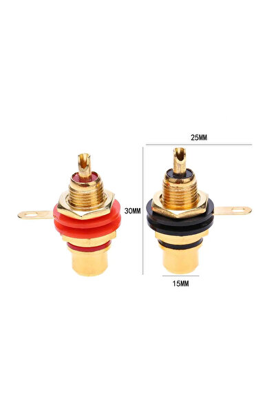 Choice ALLOYSEED 2PCS 2-20pcs RCA Female Socket Connectors Zinc Alloy Gold Pl...