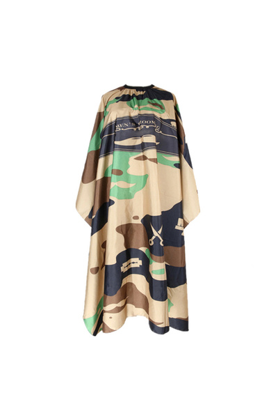 choice2 Green Barber Cloth Camouflage Pattern Hairdresser Apron Hair Cutting ...