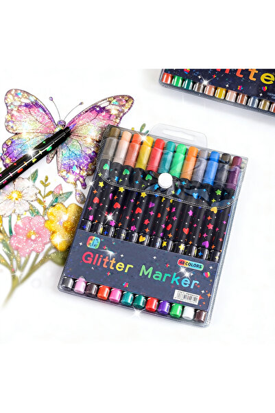 Choice1 48 colors 24/48/72/96 Colors Dual Brush Tip Glitter Art Markers Metal...