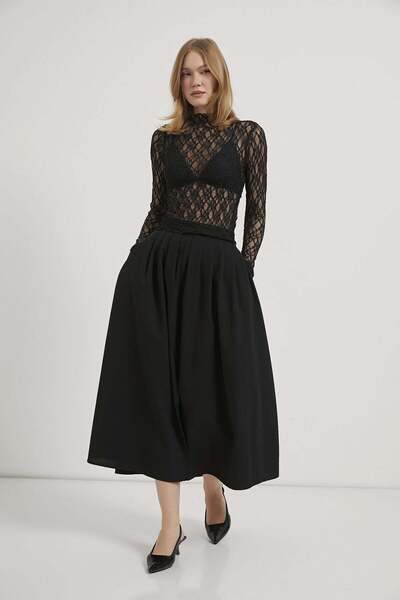 Arma Life Armalife 1644 Stand-Up Collar Lace Women's Blouse