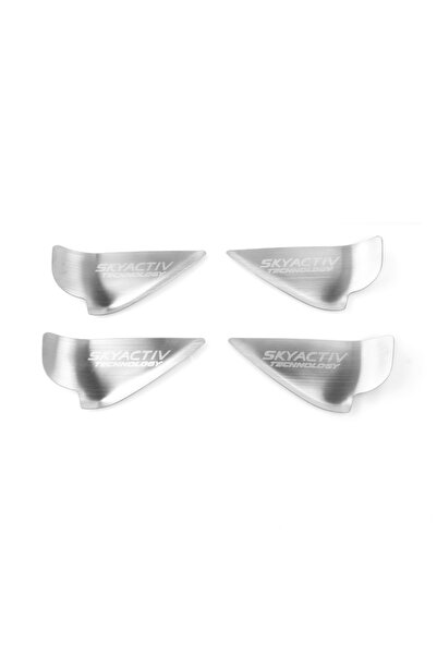 Choice1 Silver Car Interior Door Handle Bowl Trim Cover Stickers For Mazda 3 ...