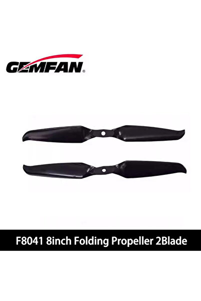 Choice1 1Pairs 8041F-2 black 1Pairs Gemfan F8041 8inch Folding Propeller 2Bla...