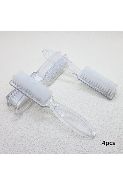 Choice 4pcs Nail Brush 2/4/6/8/10pcs Clear Handle Nail Art Brush Nail Hand Sc...