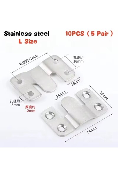 Choice L 10pcs Flush Mount Bracket Interlock Hanging Buckle Furniture Connect...