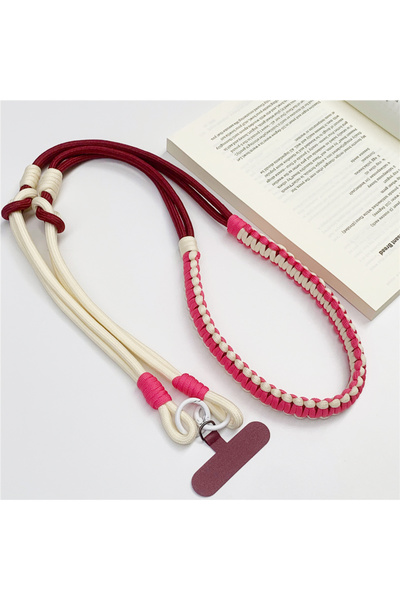 Choice5 Polyester / Nylon TG-1169- 3 In1 Korean Mobile Phone Lanyard Woven Po...